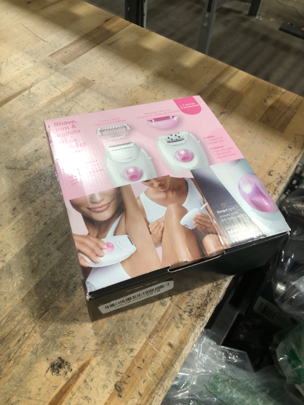 Photo 1 of ***BASE ONLY NO ATTACHMENTS NO CHARGER*** Braun Epilator Silk-epil 3 3-270, Hair Removal Device, Epilator for Women, Shaver & Trimmer, Hair Removal