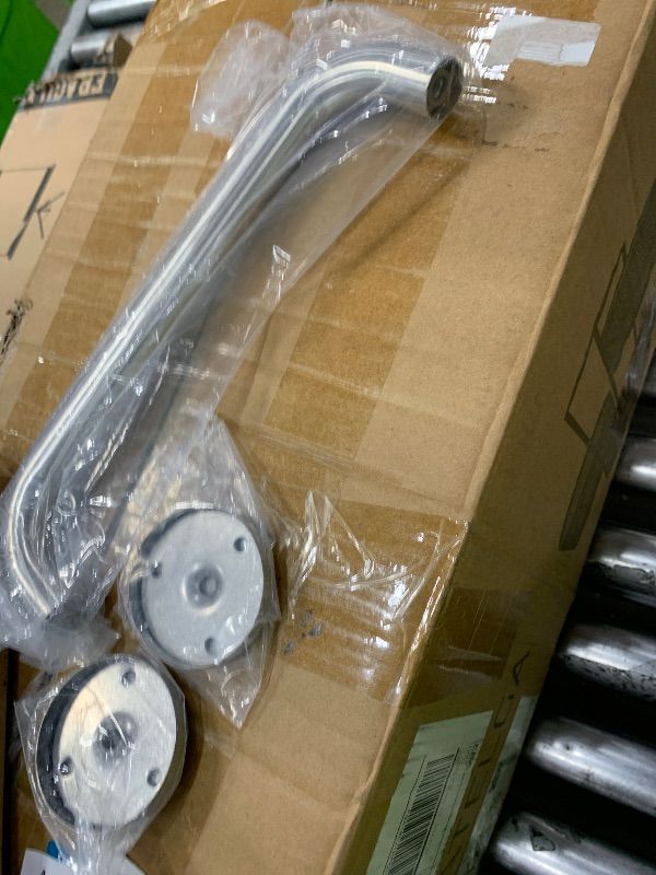 Photo 1 of AmazerBath Shower Grab Bars for Bathtubs and Showers, Handicap Grab Bars for Shower Anti Slip, Shower Grab Bars for Senior for Wall Stainless Steel, Holds up to 500LBs, 12" L x 1" D, Brushed Nickel