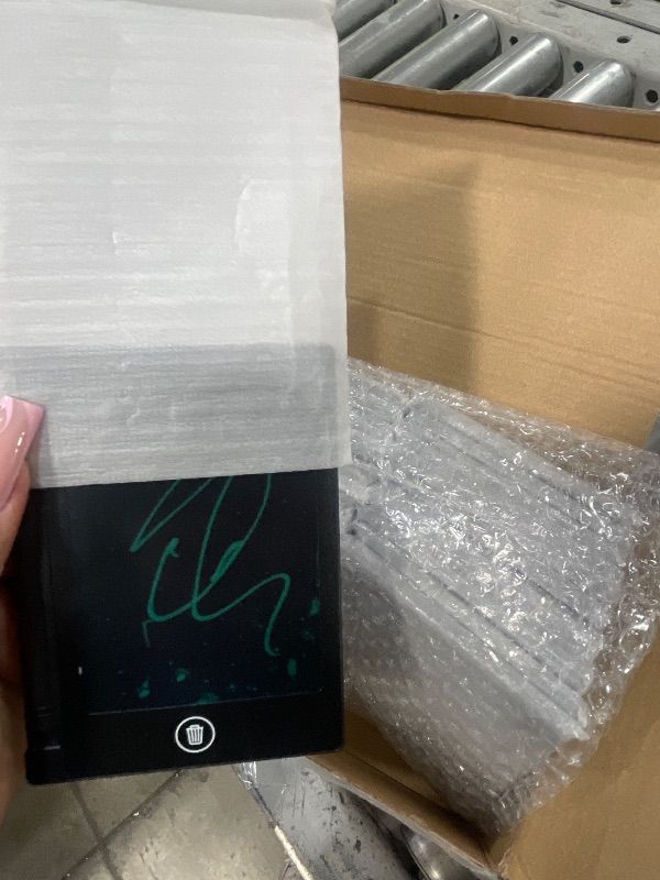 Photo 1 of 24 Pieces LCD Writing Tablet Bulk Kids Mini Drawing Pad 4.5 Inch Electronic Doodle Board Kids Party Favor Classroom Gift(Black Frame)