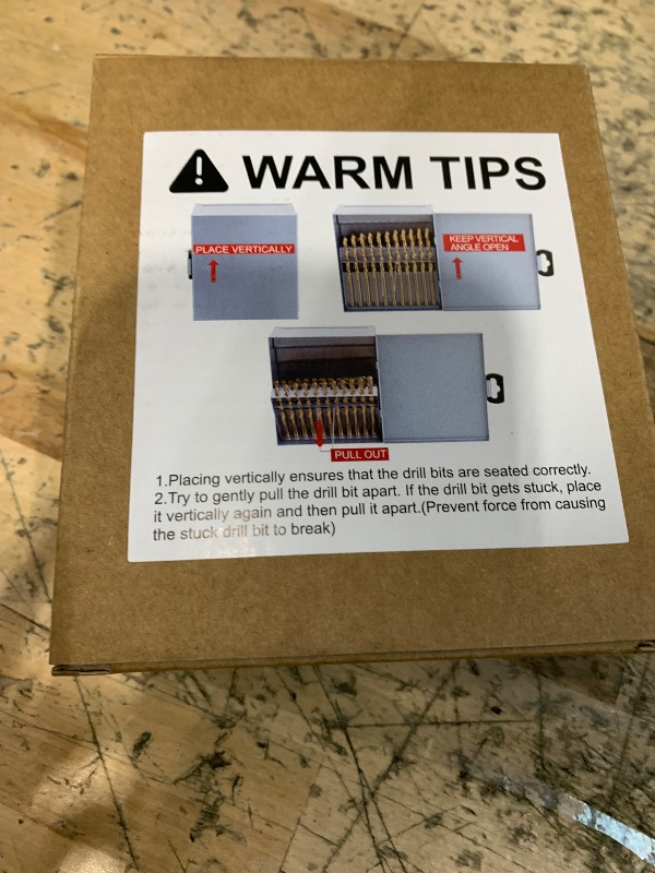 Photo 1 of MACXCOIP Cobalt Number Size Drill Bit Set, 60Pcs M35 High Speed Steel Jobber Length Drill Bit Kit for Hardened Metal, Stainless Steel, Cast Iron, Wood and Plastic, with Index Storage Case, #1-60