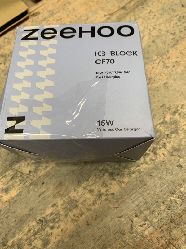 Photo 1 of [Ice Cooling Charging] Wireless Car Charger, ZeeHoo 15W ICEBLOCK Dual Coils Fast Charging Auto Clamp Phone Mount for iPhone 15 14 13 12 11 Pro Max XR,S22 Ultra S21 S20, S10+ S9+Note 9