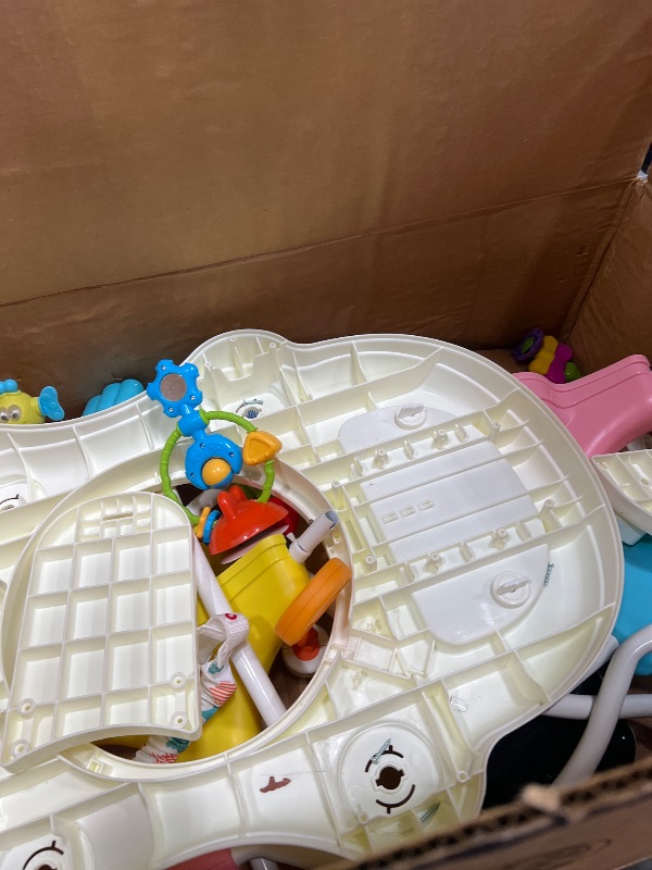 Photo 1 of ***PARTS ONLY***Dream On Me Zany 2-in-1 Baby Activity Center and Bouncer in Star Print, Sturdy and Strong Frame, 3 Height Positions, 360° Rotating Seat, 12 Songs with Flash Lights