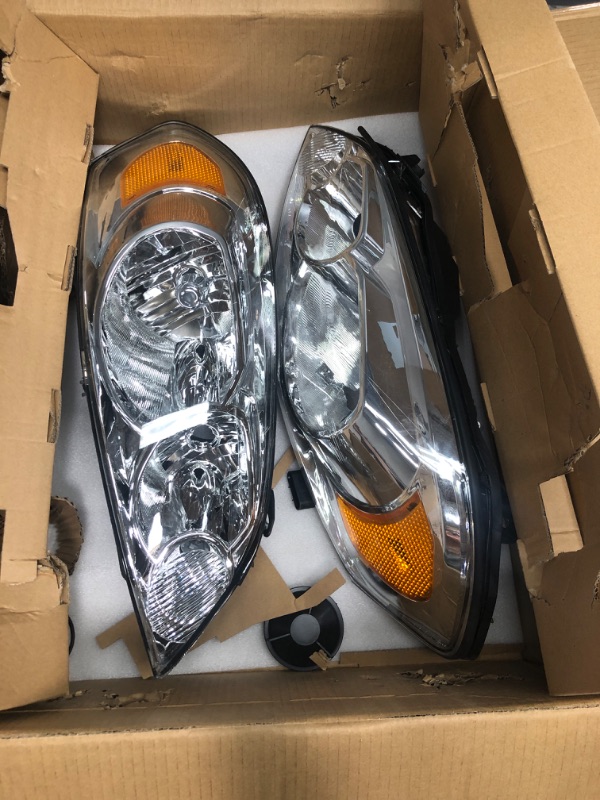 Photo 1 of Cxdar Headlights for 2006-2013 Chevy Impala, LED Headlight Assembly Headlamps for 14-16 Impala Limited, Clear Lens Amber Reflector