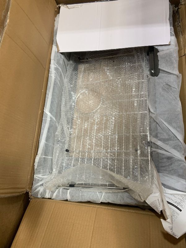 Photo 1 of ***********MISSING ALL FAUCET COMPONENTS, INNACURATE STOCK PHOTO COLOR-SINK IS SPEKLED GREY***************
Premium 31.5 * 17.7 in Waterfall Sink - Drop In Workstation, 304 Stainless Steel Smart Sink Kitchen Sink, Nano Coating, Experience the Perfect blend