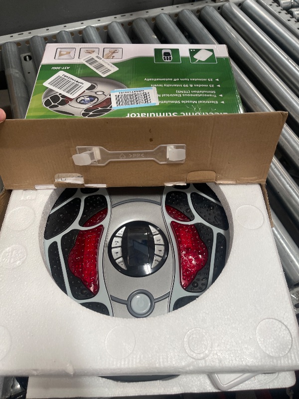 Photo 1 of ***MISSING POWER CORD*** Funtyallife EMS Foot Massager for Neuropathy, Mini Foot Circulation Stimulator for Pain Relief and Blood Circulation, TENS Unit Nerve Muscle Stimulator - Fits Up to 11", FSA HSA Eligible