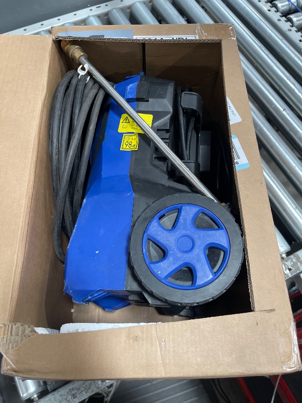 Photo 1 of Electric Pressure Washer 4800PSI-Max 3.2GPM Power Washer Wash Machine Electric Powered with Foam Cannon for Car, Floor, Garage, Patio Washing, Blue