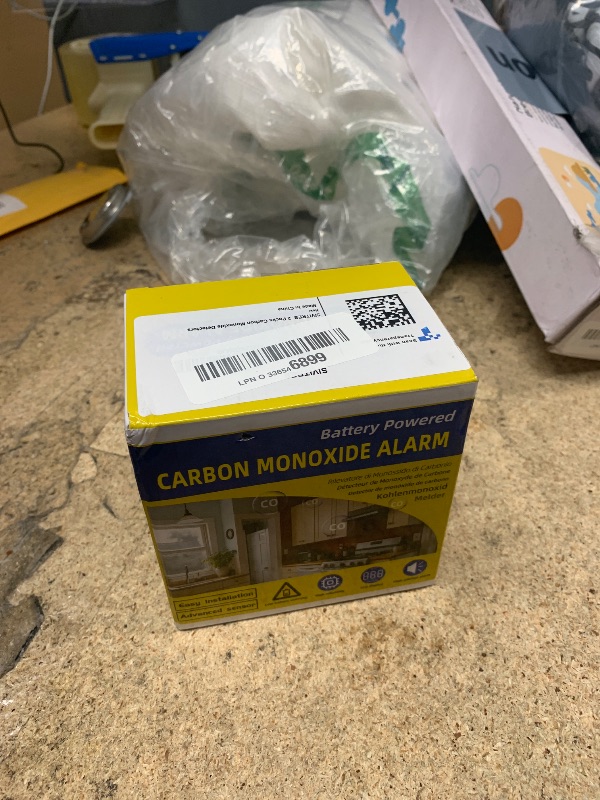Photo 1 of 2 Packs Carbon Monoxide Detectors Carbon Monoxide Alarm CO Alarm Detector Monitor with LED Digital Display Battery Operated