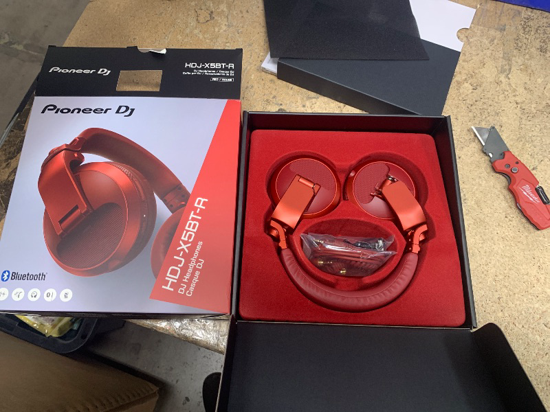Photo 1 of PIONEER DJ BLUETOOTH HEADPHONES RED