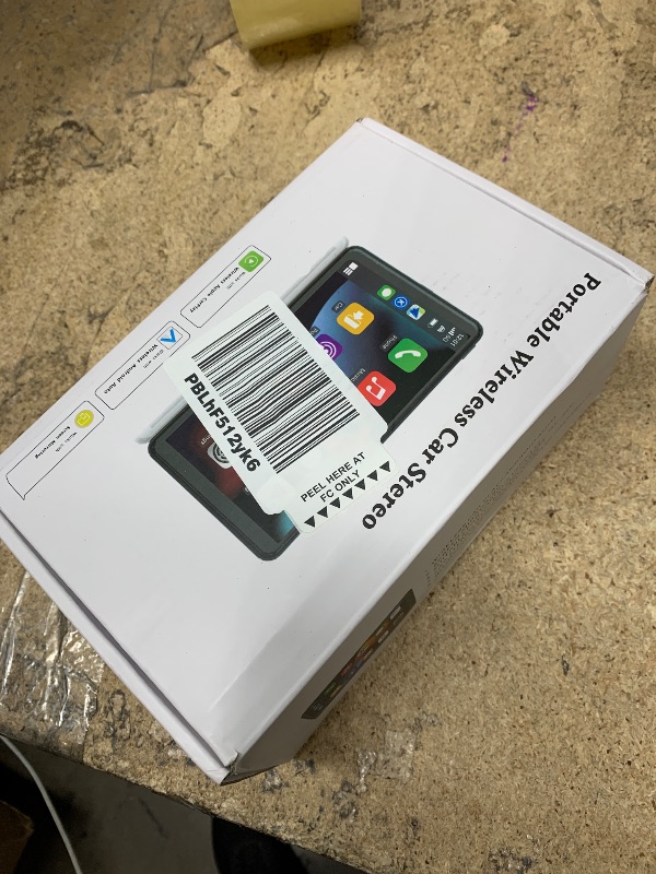Photo 1 of Portable Wireless with Apple CarPlay and Android Auto Screen for Car, 7" HD Touch Screen Car Stereo with Mirror Link, Bluetooth 5.2, Backup Camera, AUX,FM Transmitter for All Vehicle