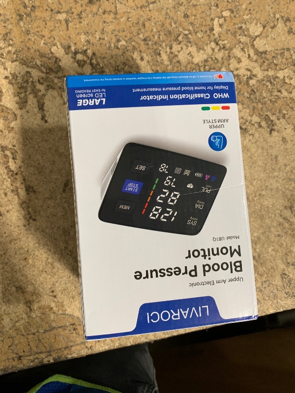 Photo 1 of ***MISSING TYPE-C POWER CORD*** Blood Pressure Monitor, 9-17'' & 13-21'' Extra Large Blood Pressure Cuff Upper Arm, LED Color Backlit Screen Automatic Digital Blood Pressure Machine with USB Cable and 4 AAA Batteries