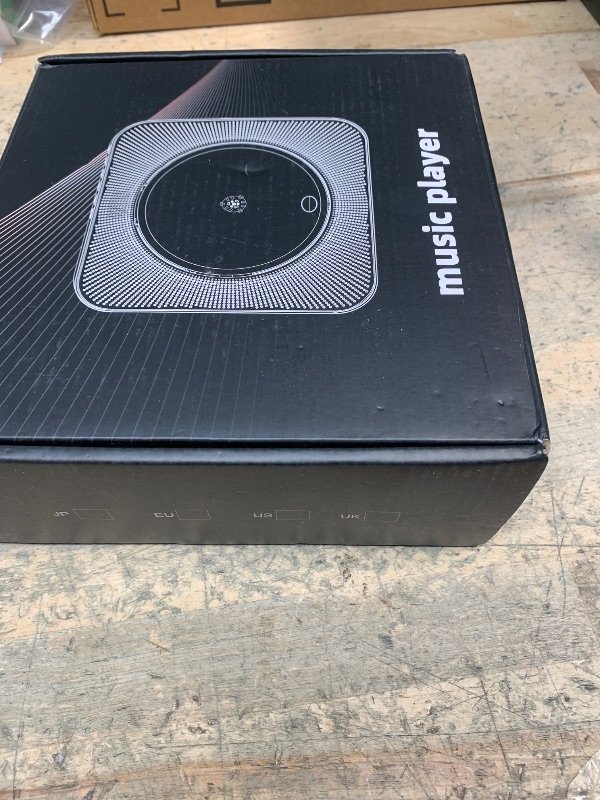 Photo 1 of Gueray Portable CD Player, Bluetooth CD Kpop Player for Desktop with HiFi Sound Speaker, FM Radio CD Music Player for Home with Remote Control, Dust Cover, LED Screen, Support AUX/USB, Headphone Jack