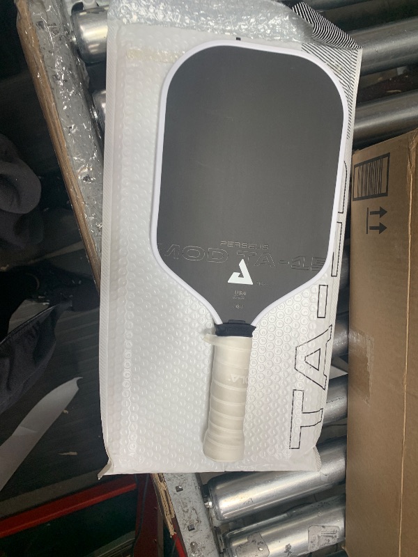 Photo 1 of JOOLA Perseus MOD TA 15 16mm Pro Player Edition Pickleball Paddle - Gen 3 Propulsion Core & Charged Carbon Surface Technology - Carbon Fiber Pickleball Paddle with White Edge Guard - USAPA Approved