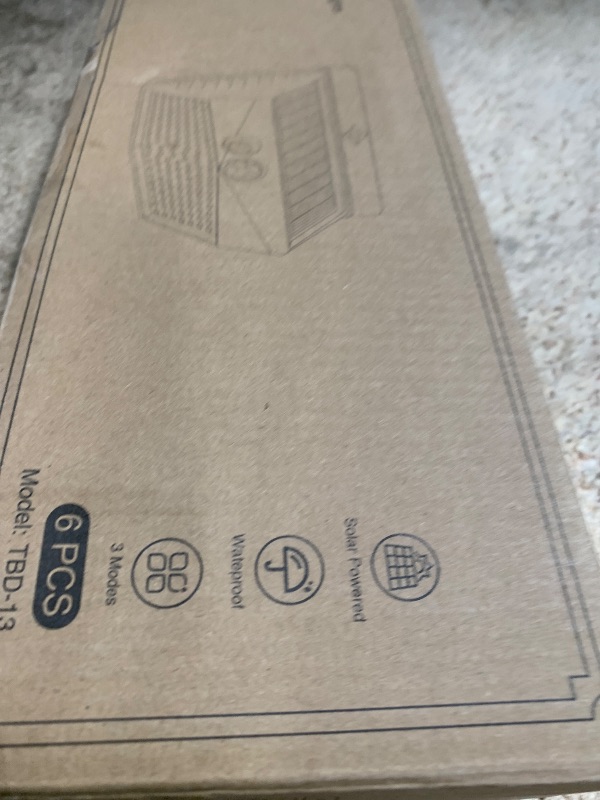 Photo 1 of [6 Packs] Solar Lights Outdoor Motion Sensor Solar Security Lights Waterproof with 3 Lighting Modes Solar Powered Wall Lights Outside for Garden Fence Yard Deck