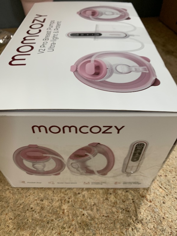 Photo 1 of ***SEE NOTES*** 
Momcozy Breast Pump BP141 Slim & Quiet,Hands-Free & Lightweight Pump with Upgraded Flange, High Efficient Electric Pump, 3 Modes|9 Levels, Hot Pink