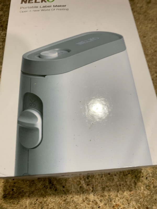 Photo 1 of Nelko Label Maker Machine with Tape, P21 Bluetooth Label Printer, Wireless Mini Label Makers with Multiple Templates for Organizing Office Home, White