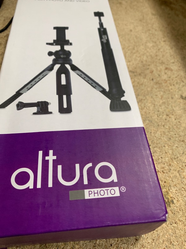 Photo 1 of Altura Photo Phone Tripod 55" - Works as GoPro Selfie Stick & Camera Monopod - Cellphone & iPhone Stand with 360 Rotating Head and Carrying Case, Great for Travel