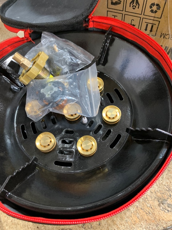 Photo 1 of Bestfire Propane Burner, Single Propane Stove, Windproof Gas Stove for Outdoor Cooking, Portable Gaming Stove with Piezo Ignition, Includes Carrying Bag