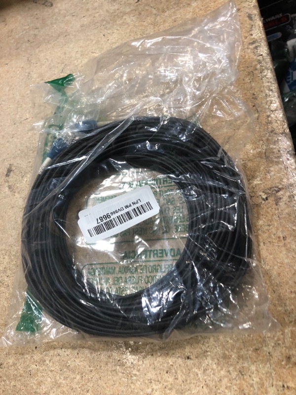 Photo 1 of 100 Feet (30 Meters) Uniboot LC to LC Outdoor Armored Fiber Patch Cable, Low Friction Single Mode Duplex Fiber Optic Cable Jumper Optical Patch Cord, 9/125um, (OS1/OS2 Compatible), LSZH Black