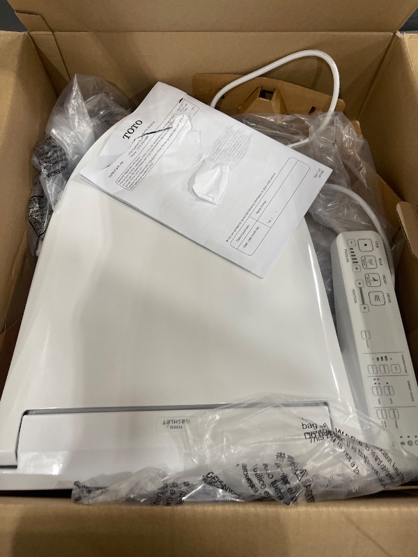 Photo 1 of ***MISSING HARDWARE OR INSTALLMENT PIECES*** TOTO WASHLET KC2 Electronic Bidet Toilet Seat with Heated Seat and SoftClose Lid, Elongated, Cotton White - SW3024#01, KC2Elongated