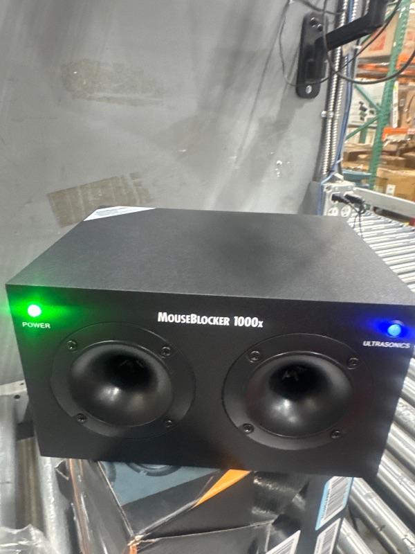 Photo 1 of *UNABLE TO FULLY TEST* MouseBlocker 1000x Powerful Plug-in Ultrasonic Mouse and Rodent Deterrent for Buildings, Garages, Attics and More. Works with All Rodents. Ultrasonic Rodent Repeller, Band