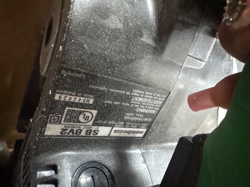 Photo 1 of *Unable to fully test*Metabo HPT Belt Sander | 3 x 21 Inch | For Woodworking | Variable Speed | 9.0 Amp Motor | Soft Grip | 5-Year Warranty | SB8V2