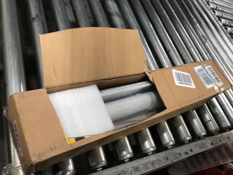 Photo 1 of (MISSING ACCESSORIES) UNISHADES Cordless Light Filtering Roller Shades for Indoor Windows 5% Openness Solar roll up Window Shades, for Window Size 22" W × 72" H Grey