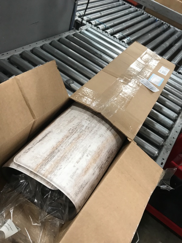 Photo 1 of KIMODE Kitchen Mats Cushioned Anti Fatigue, Abstract Kitchen Rugs Sets of 2, 20"x47"+20"x32" Non Slip Kitchen Mats for Floor, Padded Kitchen Floor Mat for Sink Laundry Office Light Brown Multi