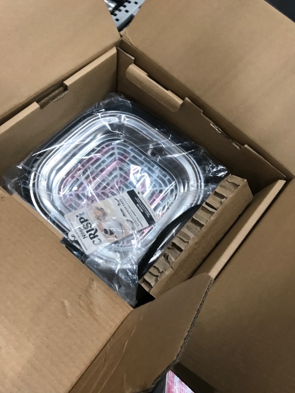 Photo 1 of ***MISSING GLASS CONTAINERS*** Ninja Crispi Air Fryer, Microwave, Freezer & Dishwasher Safe, Non Toxic Glass Portable Cooking System, 4 QT & 6 Cup Glass Containers with Storage Lids, Easy Meals, Air Fry, Bake, Stone, FN101ST