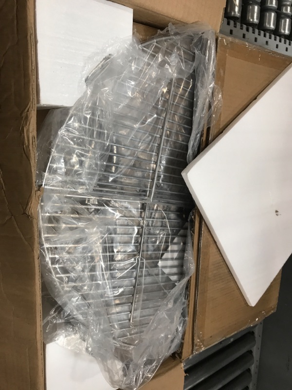 Photo 1 of onlyfire BBQ Cooking Grate System Flexible Cooking Rack with Heat Deflector, Fits for Kamado Joe Big Joe 24-inch Charcoal Grills