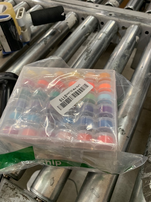 Photo 1 of 144Colors Prewound Bobbin Thread Plastic Size A SA156 Class 15 Polyester Thread 4Box Each 36Colors for Embroidery and Sewing Machine Use Bobbin with Thread Sewing Threads Assorted Colors