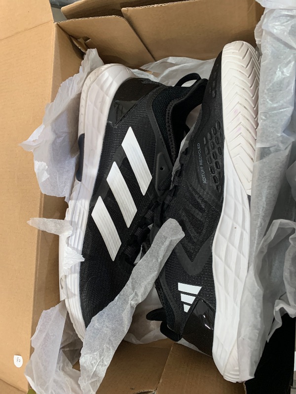 Photo 1 of adidas Men's Adizero Ubersonic 4.1 Tennis Sneaker, Black/White/Grey, 10