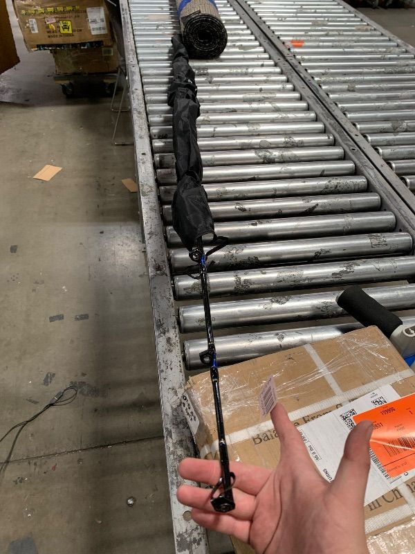 Photo 1 of (NO BOX OR BAG) (USED/FAIR) ***(DAMAGED/ SEE NOTES)***Fiblink Saltwater Graphite Jig Jigging Casting Fishing Rod Deep Sea Jig Pole (6-Feet, Heavy, 80-120lbs)