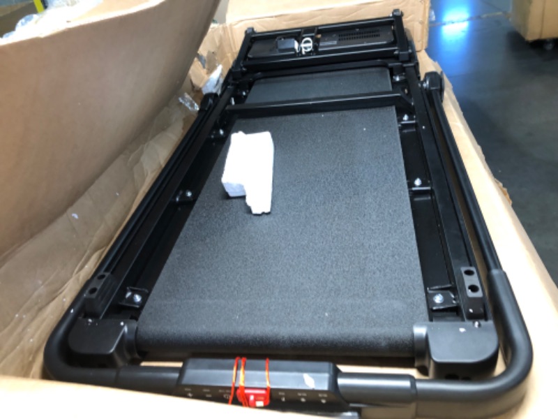 Photo 1 of ***SEE NOTES*** 
FelFast Walking Pad Treadmill with 15% 9° 8 Level Auto Incline, 2-in-1 Under Desk Foldable w/Remote Control, 12 HIIT Mode, 450 Lbs Max, 7.6 MPH Max, Portable Mini Treadmill for Office Home (Black)