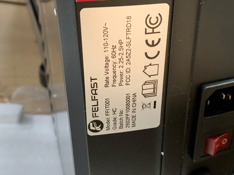 Photo 1 of ***SEE NOTES*** 
FelFast Walking Pad Treadmill with 15% 9° 8 Level Auto Incline, 2-in-1 Under Desk Foldable w/Remote Control, 12 HIIT Mode, 450 Lbs Max, 7.6 MPH Max, Portable Mini Treadmill for Office Home (Black)