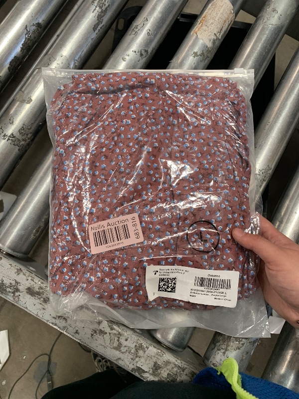 Photo 1 of (LARGE) (BAGGED) (USED/FAIR) Dokotoo Loose Jumpsuits for Women Overalls Oversized Solid Color Wide Leg One Piece Sleeveless jumpsuit Long Pant Romper with Pockets 2025 Fashion Printed Purple Large