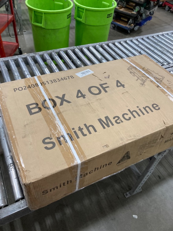 Photo 1 of GarveeLife Smith Machine Home Gym All in One, 2200LBS Squat Rack Power Cage with Smith Bar, LAT Pull-Down, Cable Systems, Leg Hold-Down and More Attachments, Workout Equipment (Red Black)