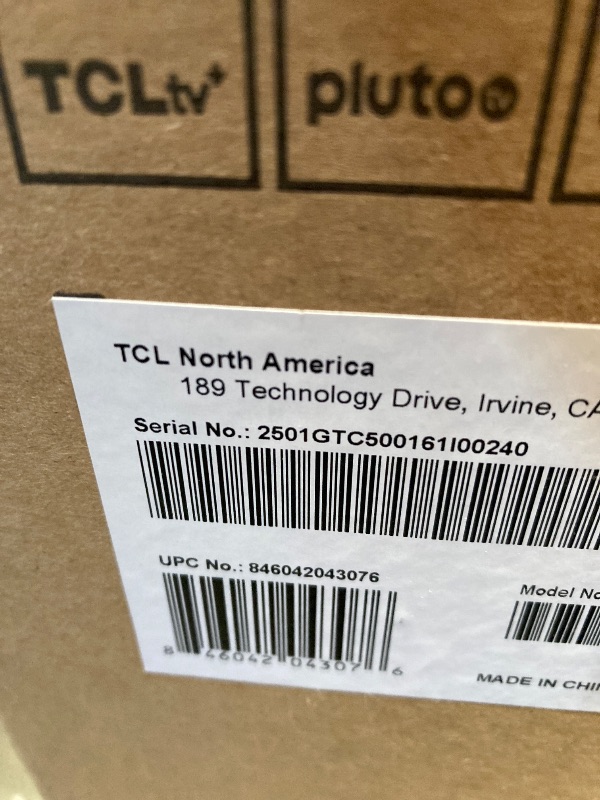 Photo 1 of **SMASHED SCREEN FINAL SALE**TCL 75-Inch QM6K QLED 4K Smart QD-Mini LED TV with Google TV (75QM6K, 2025 Model) Dolby Vision IQ, Dolby Atmos, HDR, Game Accelerator up to 288Hz, Voice Remote, Works with Alexa, Streaming Television