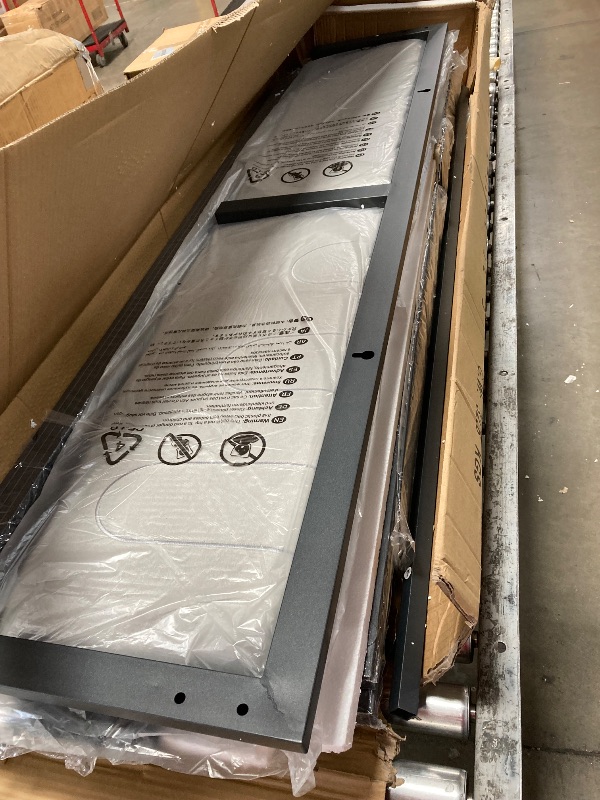 Photo 1 of ***PARTS ONLY***Natekelly Queen Bed Frame with Headboard, Metal Platform Frame with Smart LED Lights and USB Charging Station, Storage Drawers, Heavy Duty Metal Slats, No Box Spring Needed, Noise Free, Easy Assembly
