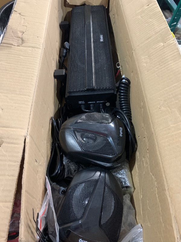 Photo 1 of (used)(see all images) Ehaho 2.1CH Stereo UTV Sound Bar, Bluetooth ATV Soundbar with RGB Lights, Waterproof Golf Cart Speakers, Marine Sound bar
