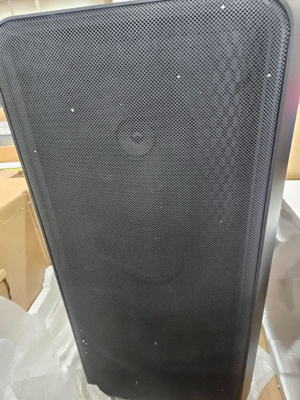 Photo 1 of SAMSUNG MX-ST90B Sound Tower High Power Audio, 1700W Floor Standing Speaker, Bi-Directional Sound, IPX5 Water Resistant, Party Lights +, Karaoke, Wheels Included, Bluetooth Multi-Connection, 2022