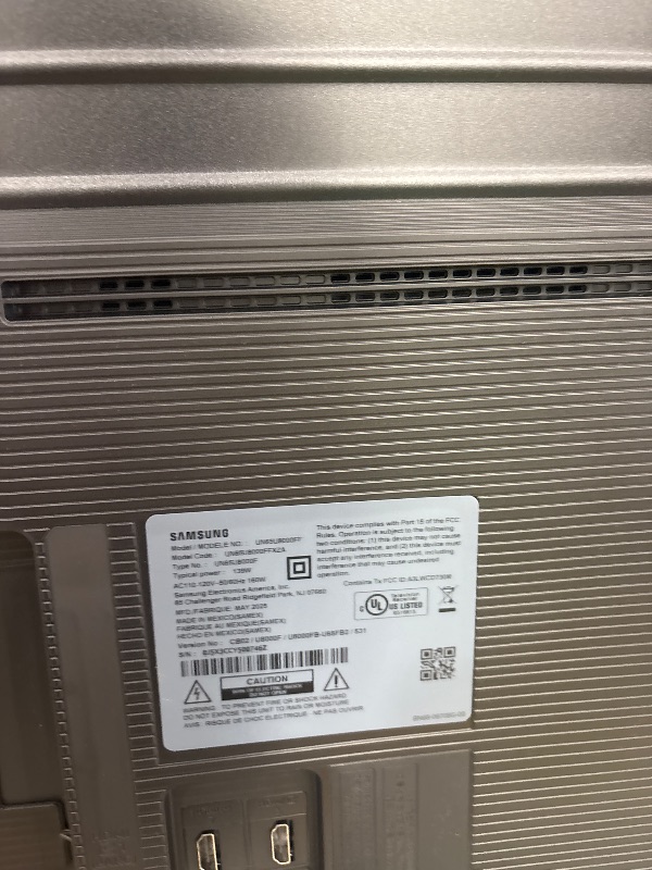 Photo 1 of **BROKEN** Samsung 65-Inch Class Crystal UHD U8000F 4K Smart TV (2025 Model) Endless Free Content, Crystal Processor 4K, MetalStream Design, Knox Security, Alexa Built-in
