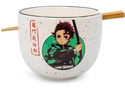 Photo 1 of Just Funky Demon Slayer Tanjiro Japanese Dinnerware Set