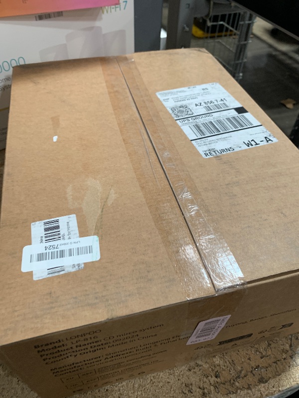 Photo 1 of LONPOO Stereo Shelf System for Home, Vintage CD Player 40W RMS Micro Mini System with Remote Control, Bluetooth, FM Radio, USB MP3 Playback & Aux-in,Silver