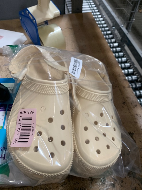 Photo 1 of **DIRTY** Crocs Unisex-Adult Classic Hiker Escape Clogs, Vanilla, 8 Women/6 Men