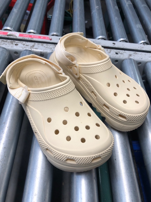 Photo 1 of **DIRTY** Crocs Unisex-Adult Classic Hiker Escape Clogs, Vanilla, 8 Women/6 Men