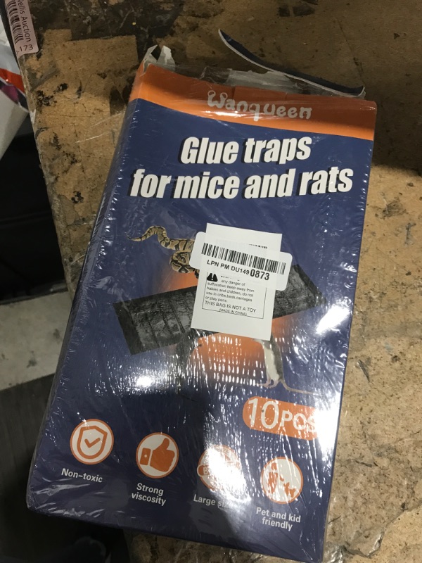 Photo 1 of 10 Pack Sticky Mouse Trap, Super Large 47.2 * 11'' Glue Traps for Mice, Peanut Taste Pheromone Rats Traps Indoor for Home, Rodent Snakes Spiders Roaches