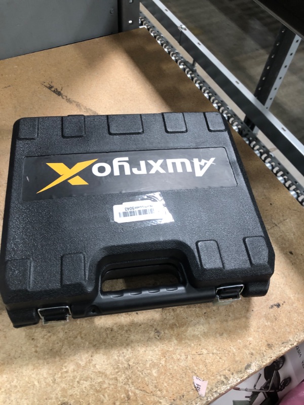 Photo 1 of ***MISSING CHARGER*** AwxryoX Brushless Compact Drill Tool Set, 60N.m 20V Cordless Drill Tool Box with 2 Battery, 135Pcs Man Household Combo Set with DIY Hand Taladros Kits, 531 In-lb Kit with Drill for Daily Home Repair