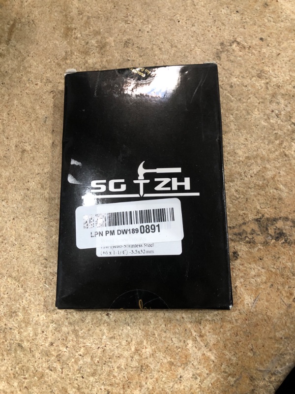 Photo 1 of #6 x 1-1/4" Wood Screw 100Pcs 18-8 (304) Stainless Steel Screws Flat Head Phillips Fast Self Tapping Drywall Screws by SG TZH