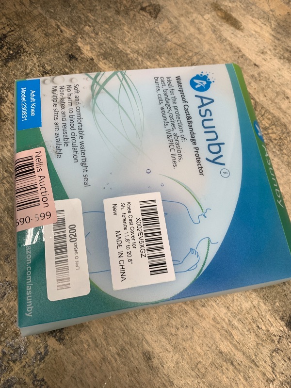 Photo 1 of Asunby Knee Cast Cover for Shower Waterproof Bandage Cast covers Protector for Knee Replacement Surgery, Wound, Burns Watertight Protection Reusable