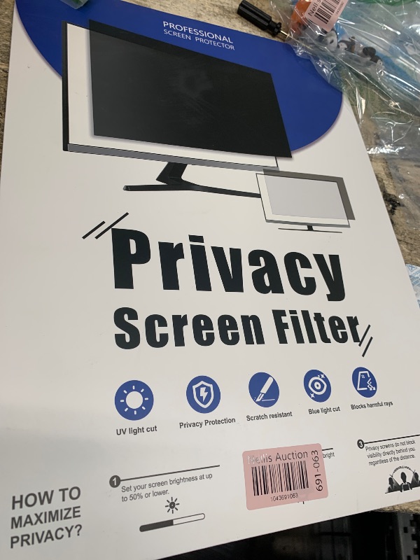 Photo 1 of [2-Pack] 18.5 Inch Computer Privacy Screen for 16:9 Aspect Ratio Widescreen Monitor, Eye Protection Anti Glare Blue Light Computer Monitor Privacy Filter, Removable Anti-Scratch Screen Protector Film